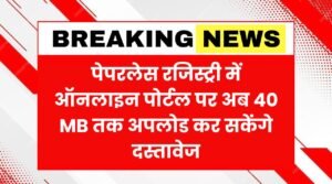 Documents up to 40 MB can now be uploaded on the online portal in the paperless registry